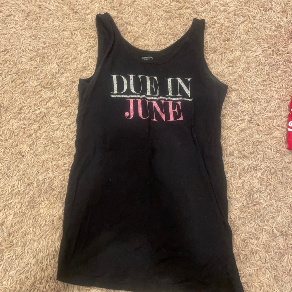 Motherhood maternity due in June tank